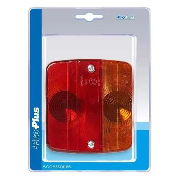 Feu arrière 4 fonctions 98x104mm incl. ampoules dans blister