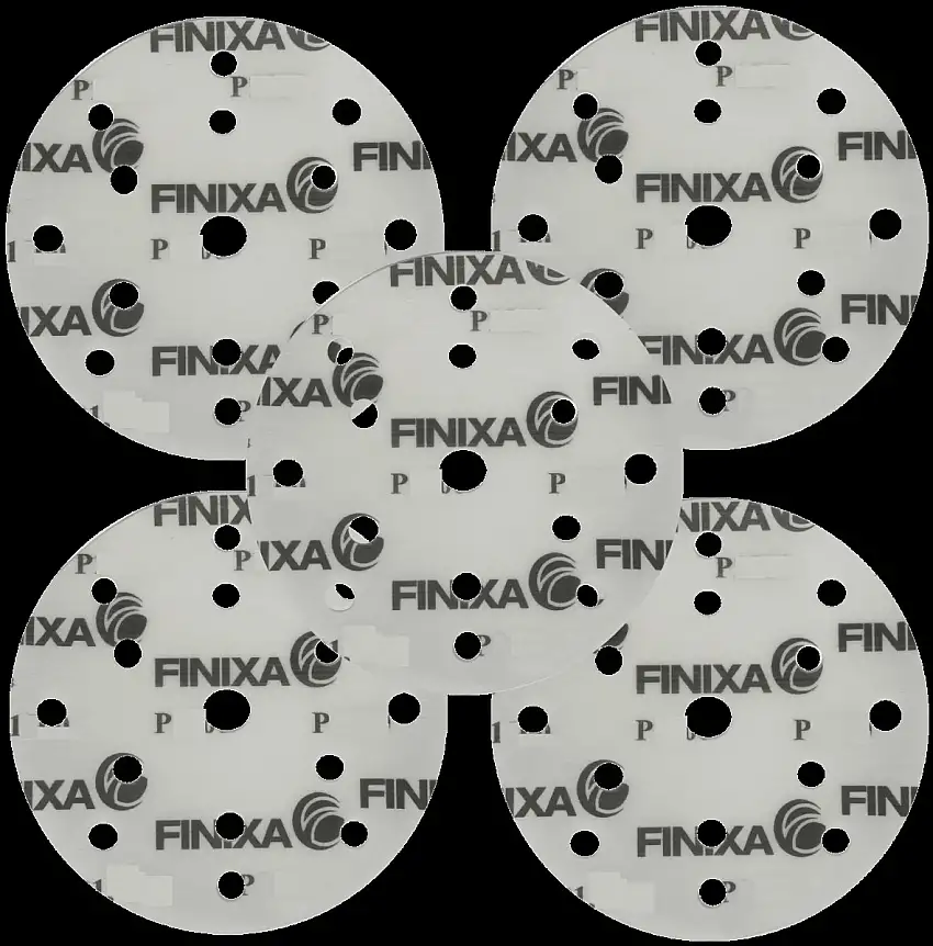 FINIXA DISQUES ABRASIFS FILM DE FINITION P2500 Ø150MM 15 TROUS 5 PIèCES