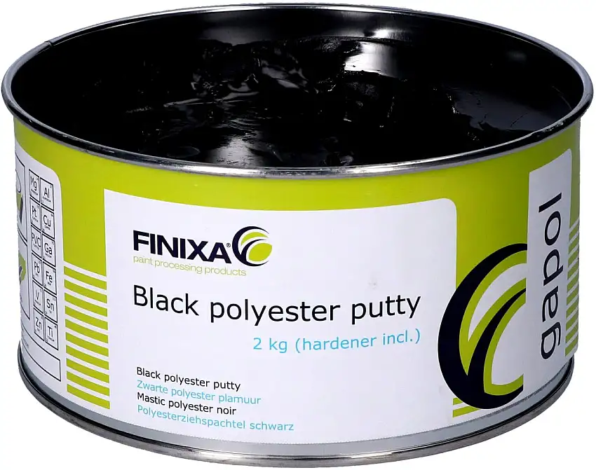 FINIXA GAPOL MASTIC NOIR 2KG AVEC GUIDE DE PONçAGE INTéGRé