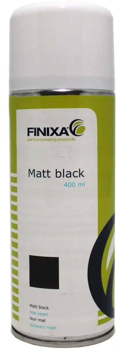 AéROSOL NOIR MAT FINIXA 400ML POUR RéPARATIONS RAPIDES SUR PLASTIQUE