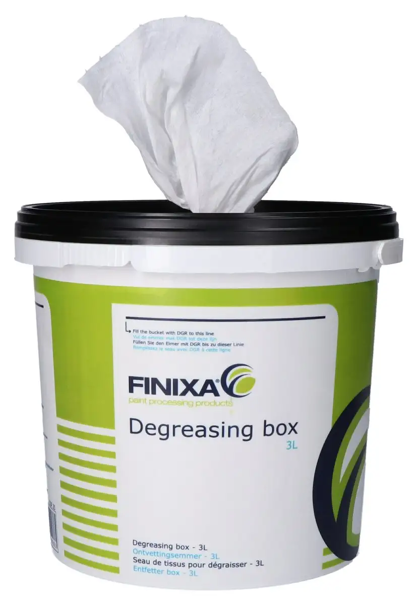 LINGETTES DéGRAISSANTES FINIXA BLANCHES EN SEAU 450MM X 300MM 70 PIèCES