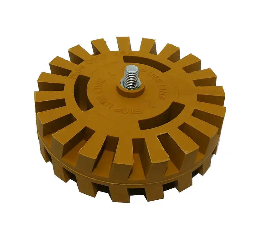 GOMME à COLLE CRANTéE FINIXA Ø100MM X 26MM POUR UN RETRAIT EFFICACE DES ADHéSIFS