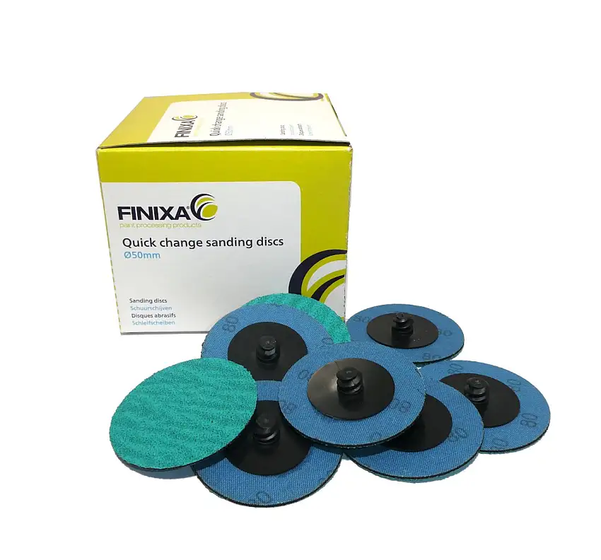 DISQUES ABRASIFS à CHANGEMENT RAPIDE FINIXA ROLOC Ø75MM P80 25 PIèCES