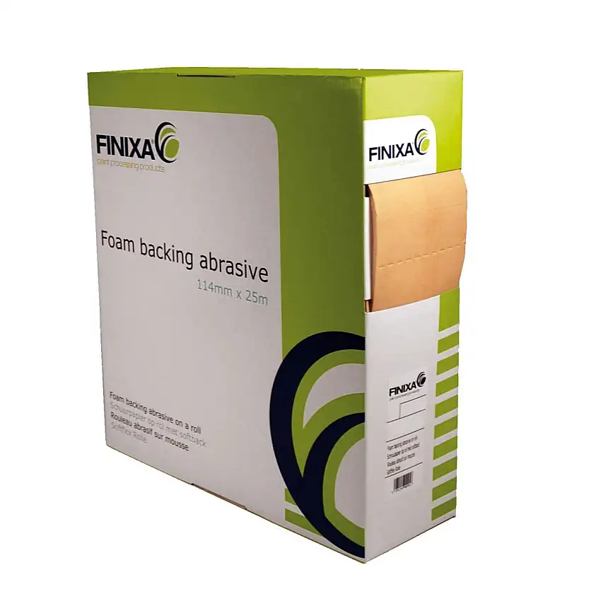 PAPIER ABRASIF FINIXA EN ROULEAU AVEC DOS MOUSSE 114MM X 25M P400