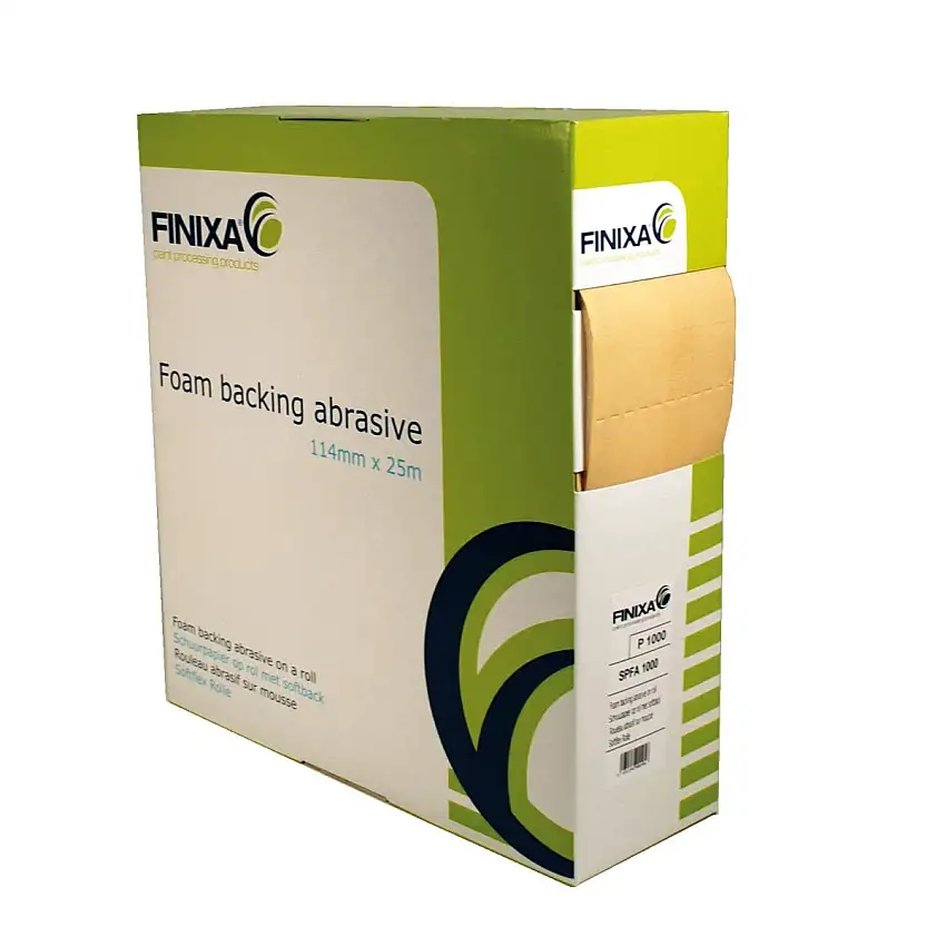 PAPIER ABRASIF FINIXA EN ROULEAU AVEC SOFTBACK 114MM X 25M P80