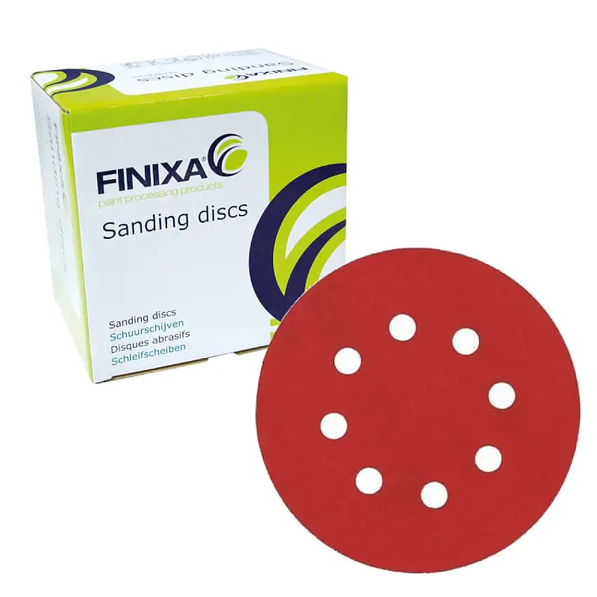 DISQUES ABRASIFS FINIXA Ø125MM 8 TROUS P80 100 PIèCES