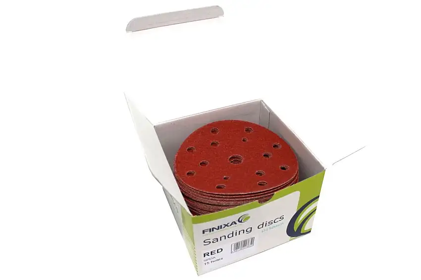 DISQUES ABRASIFS FINIXA Ø 150MM 15 TROUS P180 POUR UN PONçAGE EFFICACE