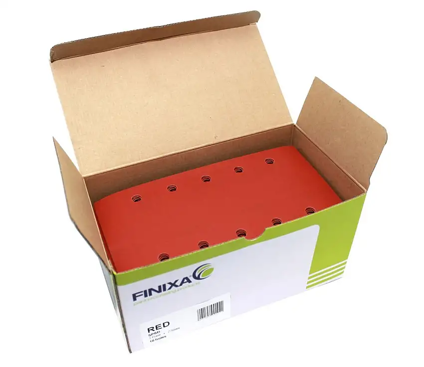 BANDE ABRASIVE FINIXA 115MM X 230MM P320 AVEC 10 TROUS