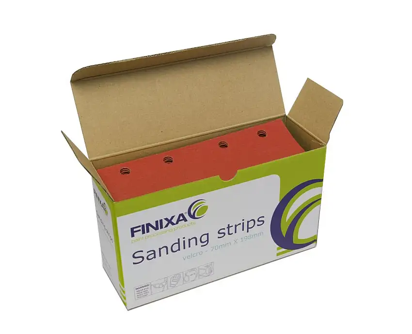 FEUILLE ABRASIVE FINIXA 72X192MM P240 AVEC 8 TROUS