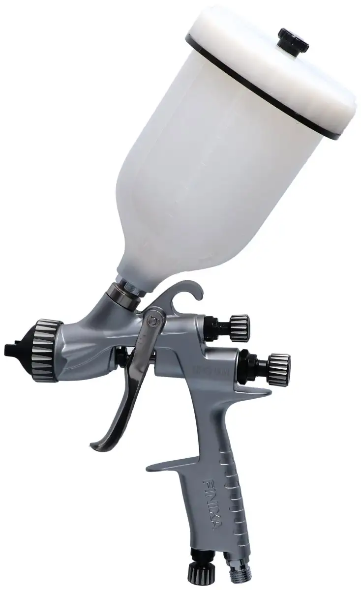 PISTOLET à PEINTURE FINIXA SPG 800 AVEC BUSE DE 1,3 MM ET GODET SUPéRIEUR