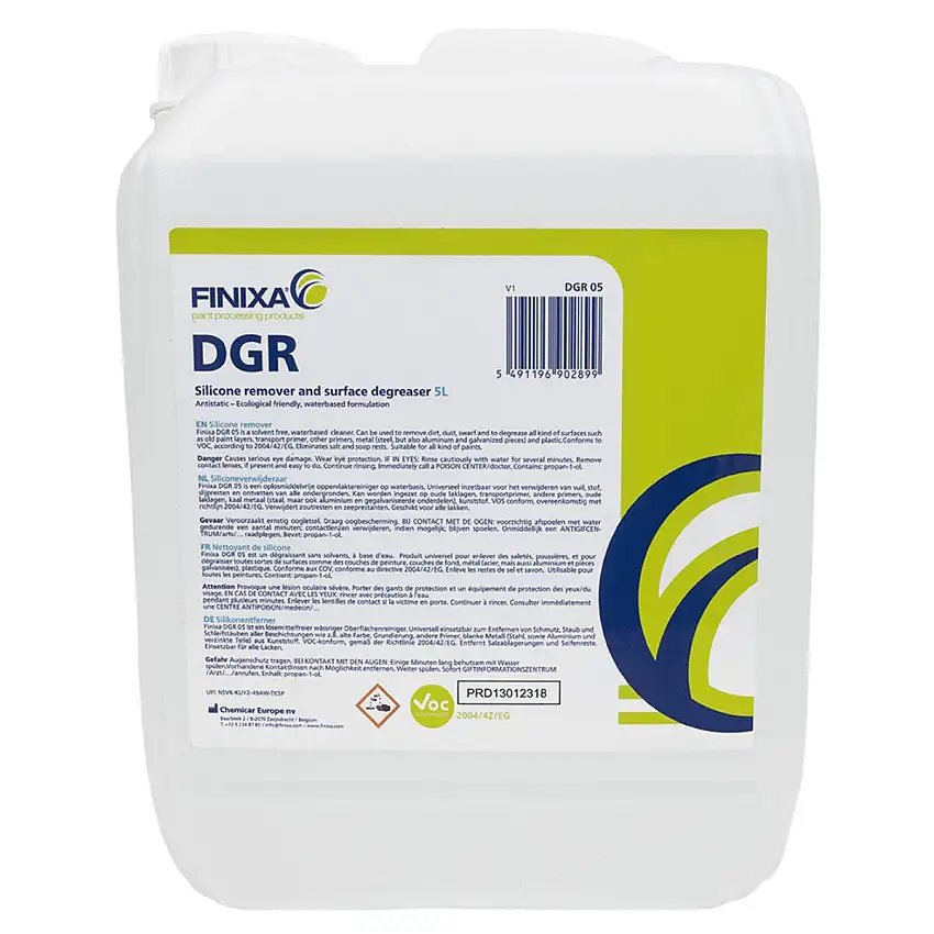 FINIXA DGR 05 DéGRAISSANT à BASE D'EAU 5 LITRES
