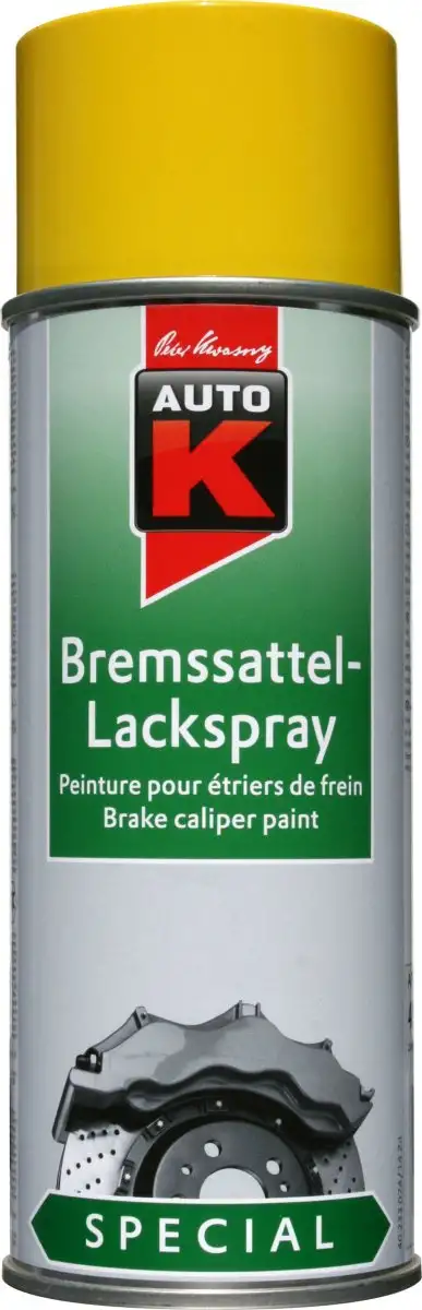 AUTO-K PEINTURE éTRIERS DE FREIN JAUNE BRILLANT AéROSOL 400ML