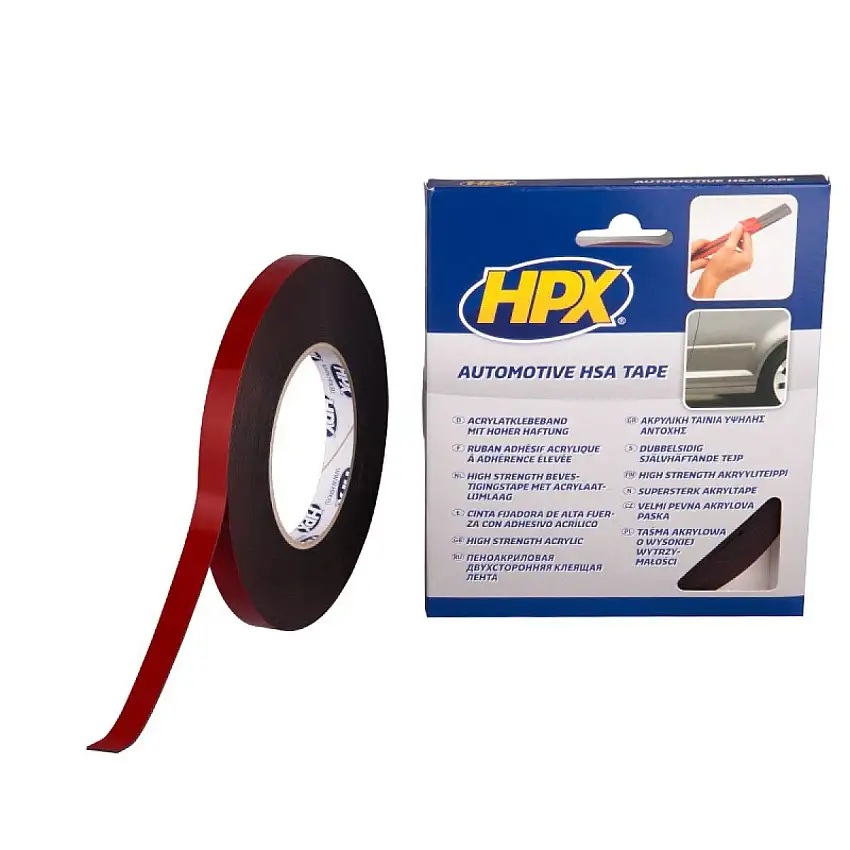 RUBAN DE FIXATION HPX HSA DOUBLE FACE 12MM X 10M à FORTE ADHéRENCE