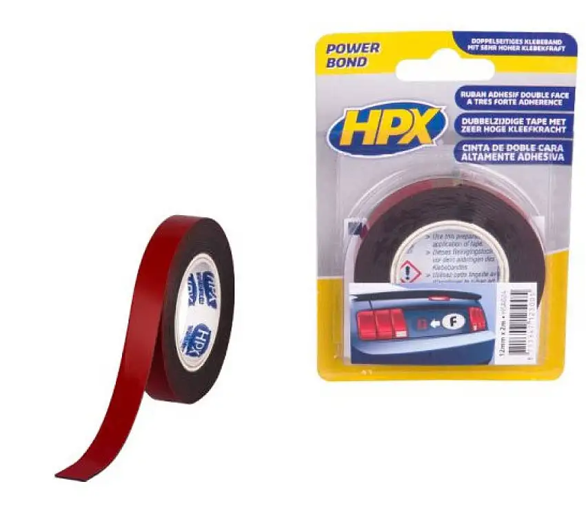 HPX RUBAN DE FIXATION HSA DOUBLE FACE 12MM X 2M à FORTE ADHéRENCE