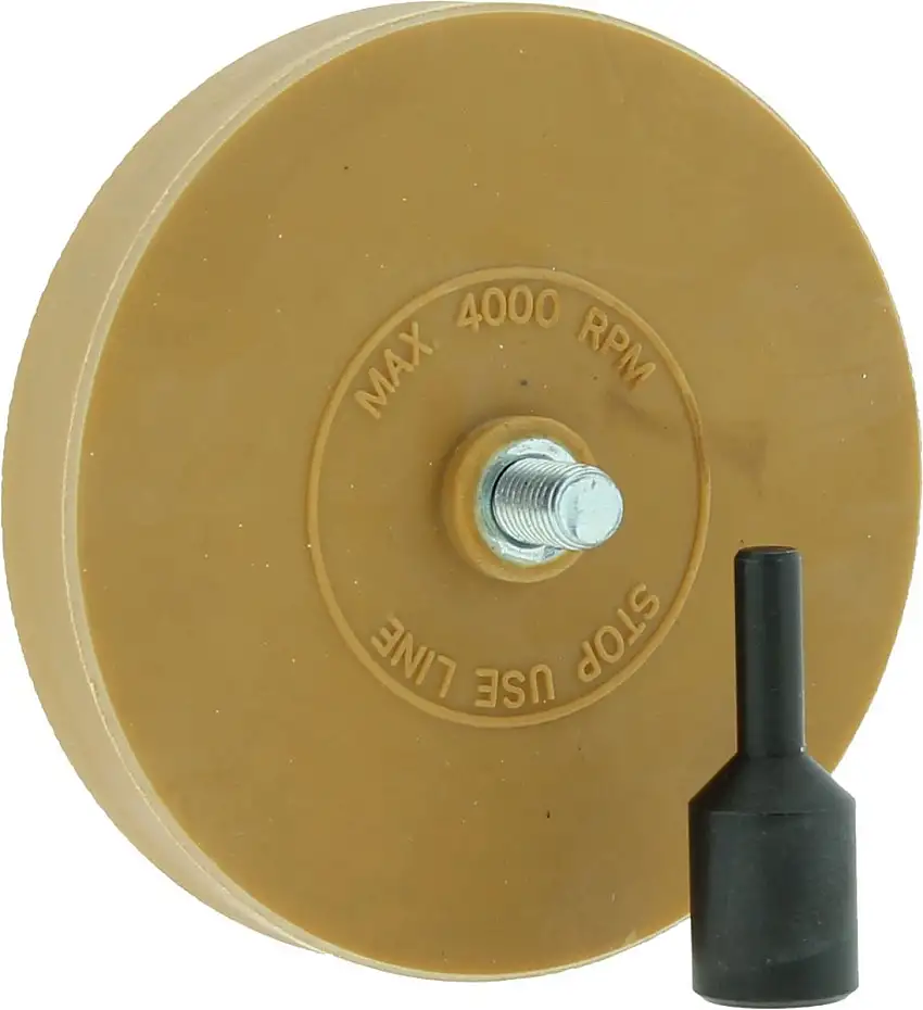 DISQUE CARAMEL LISSE HPX AVEC ADAPTATEUR POUR UN RETRAIT SANS RAYURES DES AUTOCOLLANTS