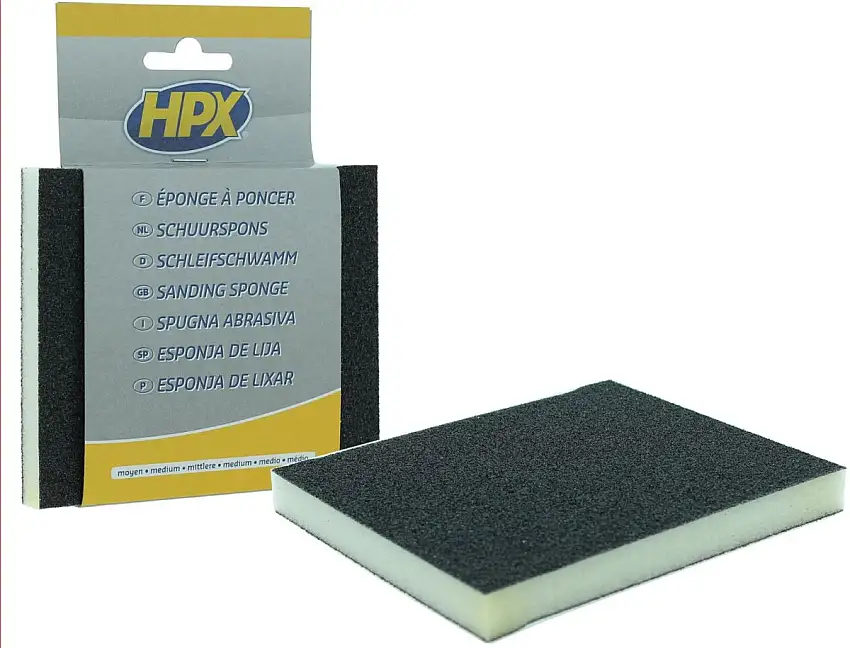 ÉPONGE à PONCER HPX MEDIUM 120X100MM POUR UN RéSULTAT DE PONçAGE UNIFORME