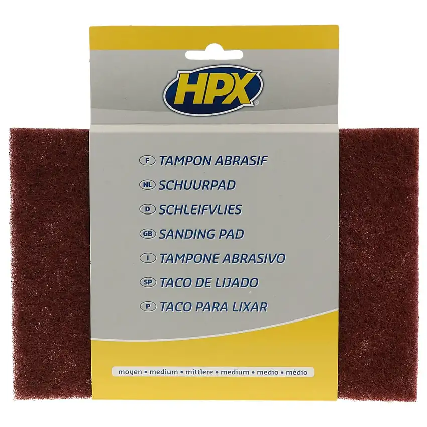 TAMPON ABRASIF HPX MEDIUM P400 150X230MM POUR PONçAGE MANUEL