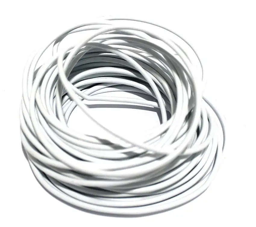 CâBLE PVC 0,75MM² BLANC 15M POUR INSTALLATIONS éLECTRIQUES