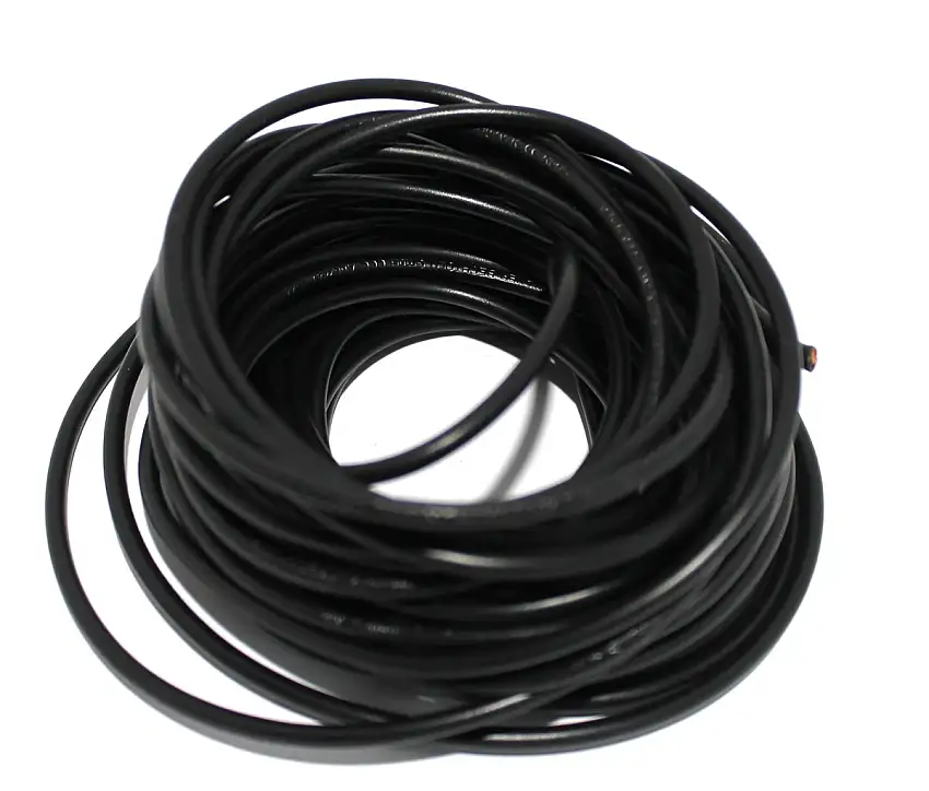 CâBLE PVC 0,75MM² NOIR 15M POUR APPLICATIONS éLECTRIQUES