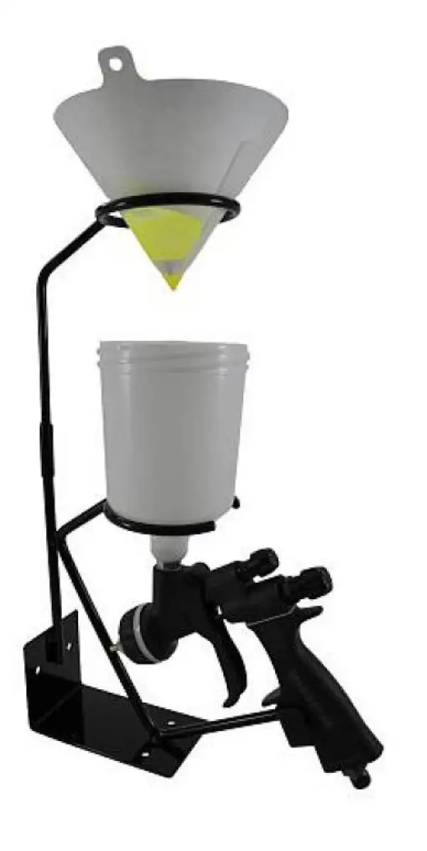 SUPPORT DE PISTOLET à PEINTURE KEMTEX AVEC PORTE-FILTRE POUR UNE APPLICATION EFFICACE DE LA LAQUE