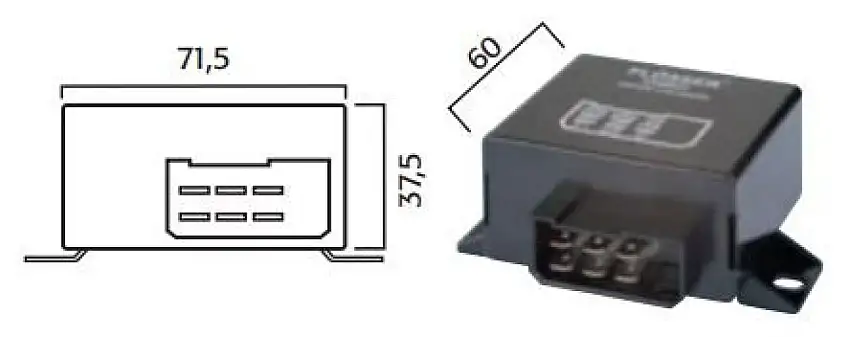 RELAIS DE CLIGNOTANT 12V & 24V 6 BROCHES POUR VOITURES