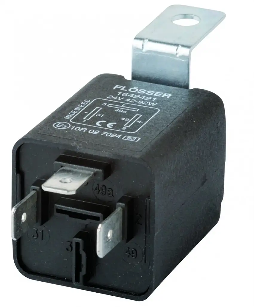 RELAIS DE CLIGNOTANT 24V 2/4X21W 3 BROCHES