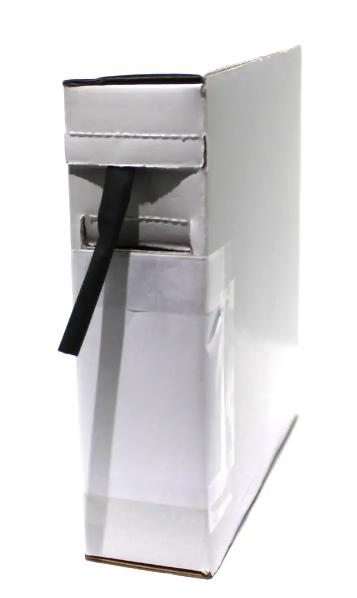 GAINE THERMORéTRACTABLE 2:1 4,8-2,4MM NOIRE 11M EN BOîTE DISTRIBUTRICE