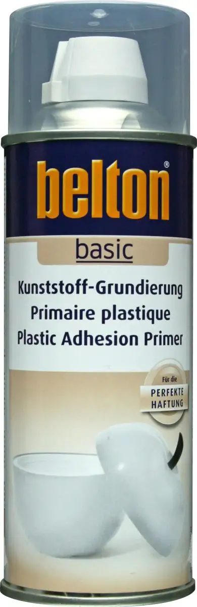 BELTON APPRêT PLASTIQUE TRANSPARENT AéROSOL 400ML POUR UNE ADHéRENCE OPTIMALE SUR PLASTIQUE