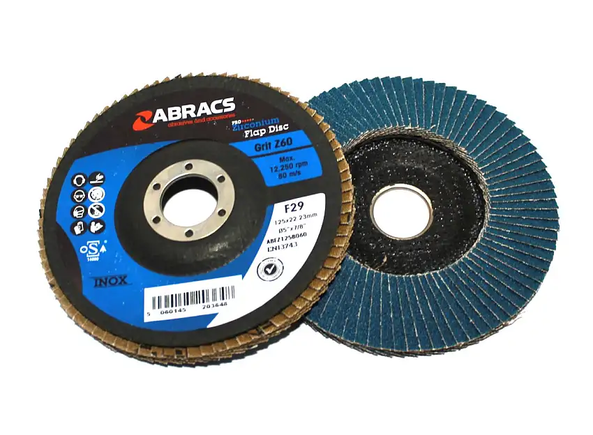 DISQUE à LAMELLES ABRACS ACIER/INOX 125X22,2 MM GRAIN 60