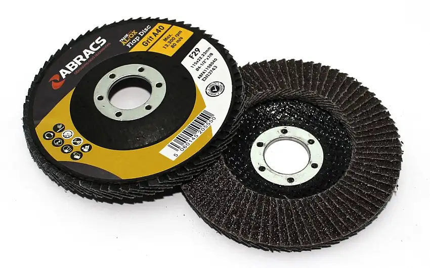 DISQUE à LAMELLES ABRACS 115X22,2 MM K60 POUR ACIER ET INOX