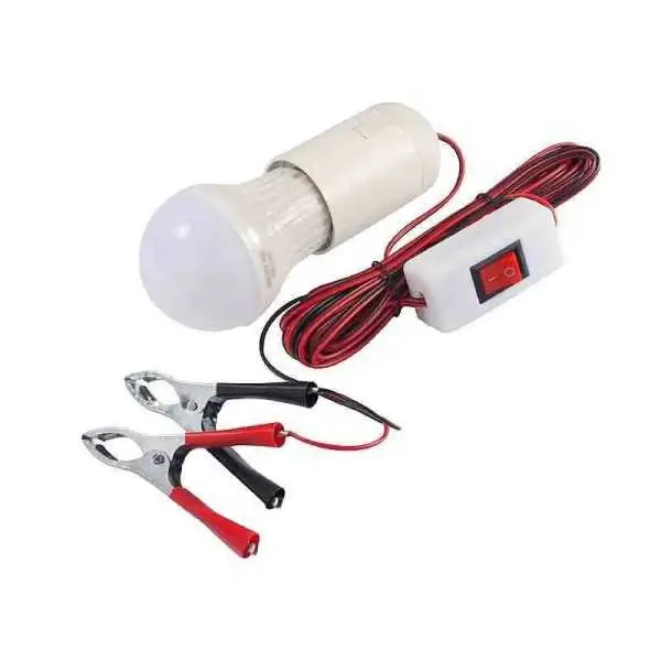 Lampe LED 12V avec pinces - pinces crocodiles