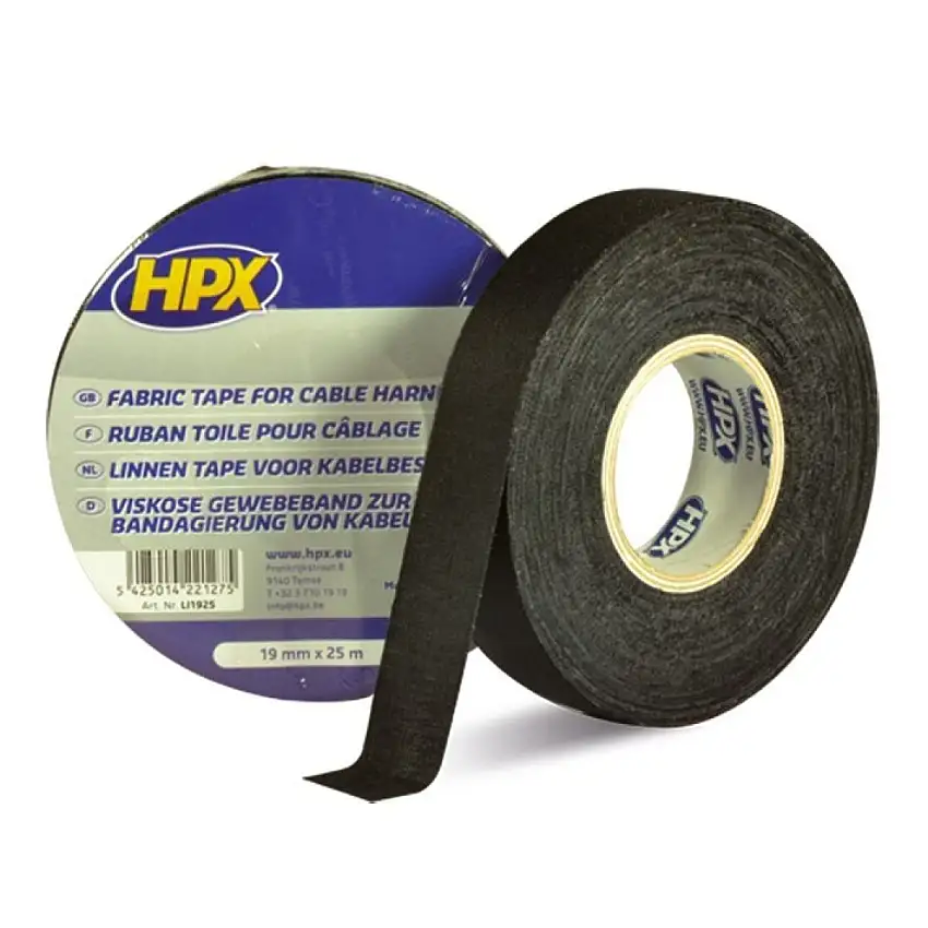 RUBAN DE PROTECTION DE CâBLE EN LIN HPX 19MM X 25M POUR CâBLAGE éLECTRIQUE