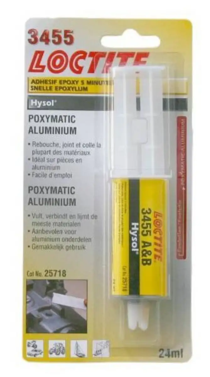 LOCTITE EA 3455 24ML COLLE éPOXY BICOMPOSANT POUR RéPARATIONS EN ALUMINIUM