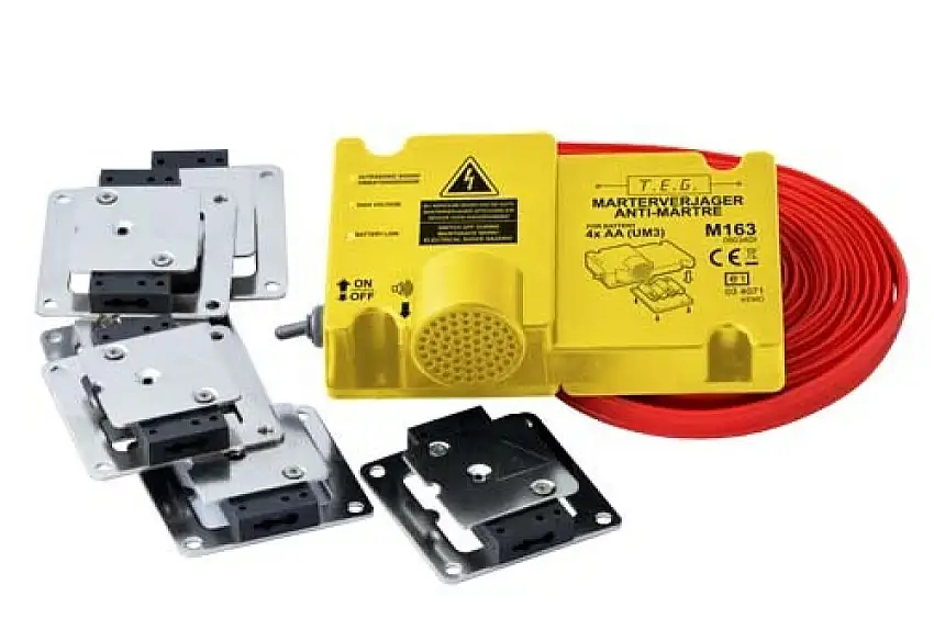 T.E.G. RéPULSIF à MARTRES SUR PILES AVEC PLAQUES éLECTRO ET ULTRASONS KEMO M163