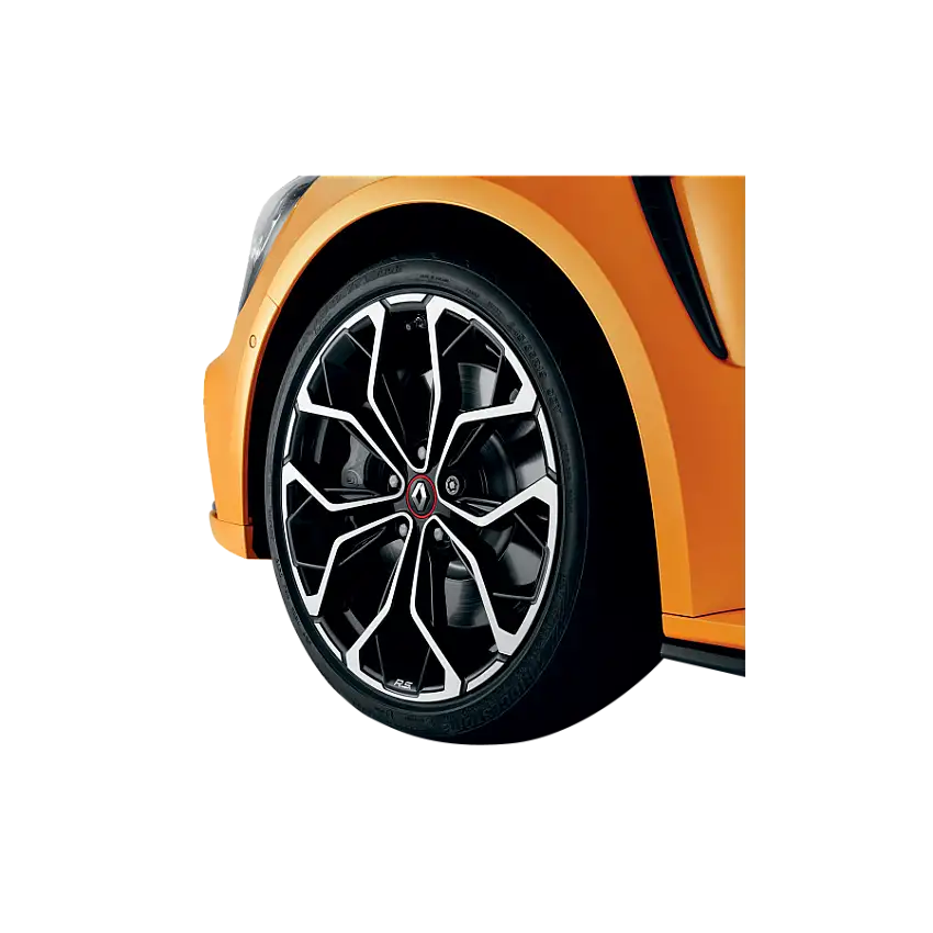 Cache moyeu noir avec cerclage rouge MEGANE IV