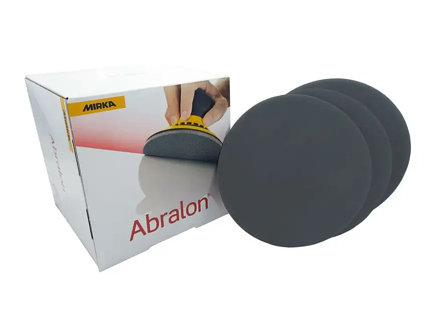 DISQUES ABRASIFS EN MOUSSE MIRKA ABRALON 150 MM P1000 POUR PONçAGE HUMIDE