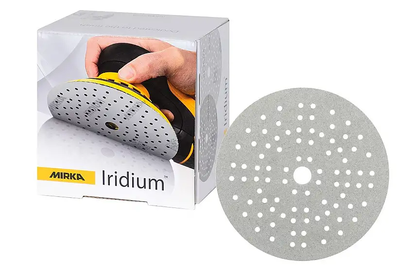 DISQUES ABRASIFS MIRKA IRIDIUM 150 MM P400 AVEC 121 TROUS