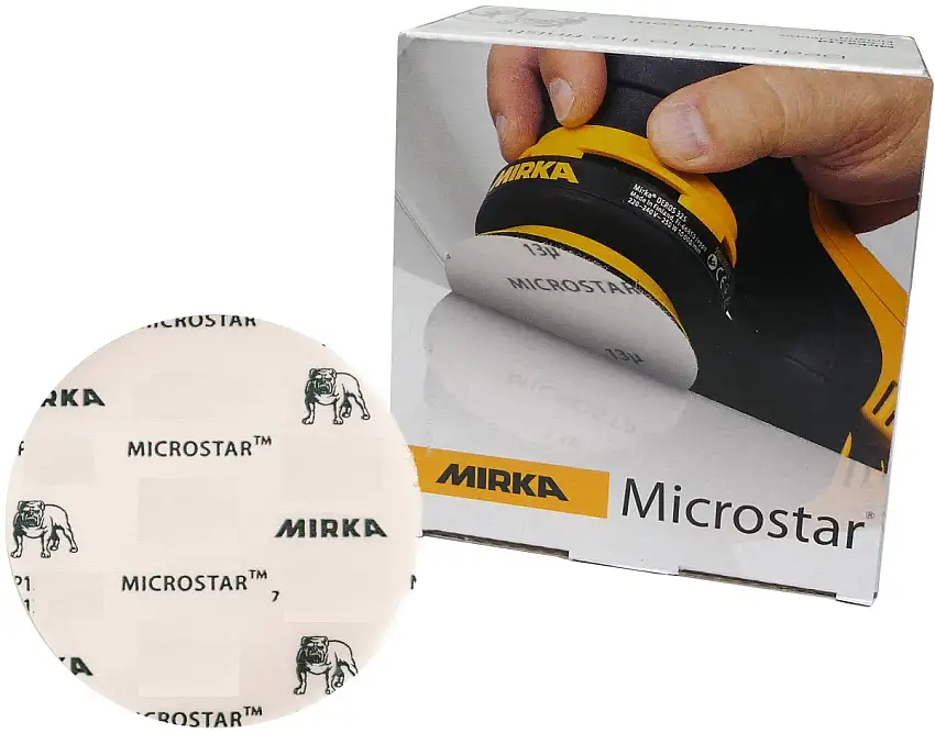 DISQUE ABRASIF MIRKA MICROSTAR 77 MM P2000 POUR PONçAGE à SEC