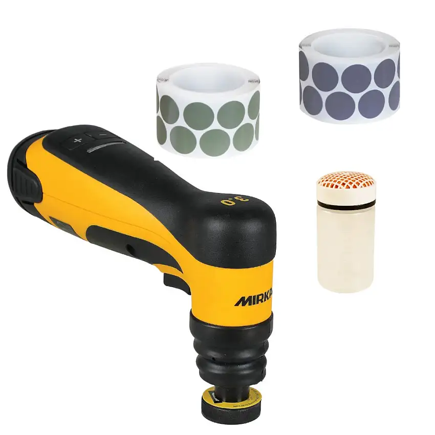 MIRKA AOS-B 130NV PONCEUSE ROTATIVE 32MM POUR RETOUCHE AVEC ACCESSOIRES