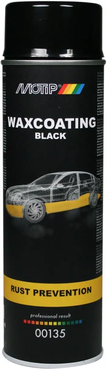 MOTIP CIRE ANTIROUILLE NOIR SPRAY 500ML POUR UNE PROTECTION OPTIMALE CONTRE LA CORROSION