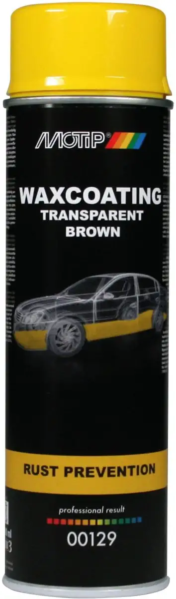MOTIP CIRE ANTI-ROUILLE REVêTEMENT TRANSPARENT BRUN SPRAY 500ML
