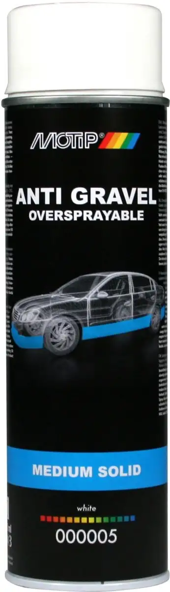 MOTIP ANTI GRAVILLONS BLANC 500ML POUR UNE PROTECTION OPTIMALE DE LA CARROSSERIE