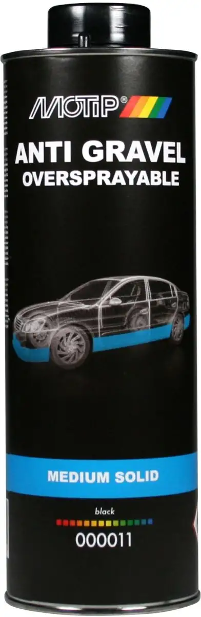 MOTIP ANTI GRAVILLONS NOIR BOUTEILLE à VISSER 1000ML POUR UNE PROTECTION OPTIMALE DE LA CARROSSERIE