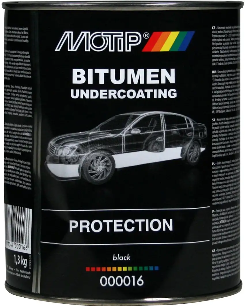 MOTIP BITUME BOîTE 1 KG POUR UNE PROTECTION DURABLE DU DESSOUS DE CAISSE