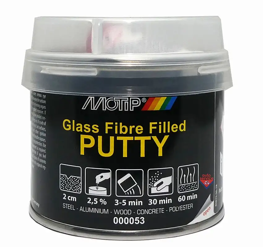 MOTIP MASTIC FIBRE DE VERRE 250 G POUR RéPARER LES DOMMAGES PROFONDS