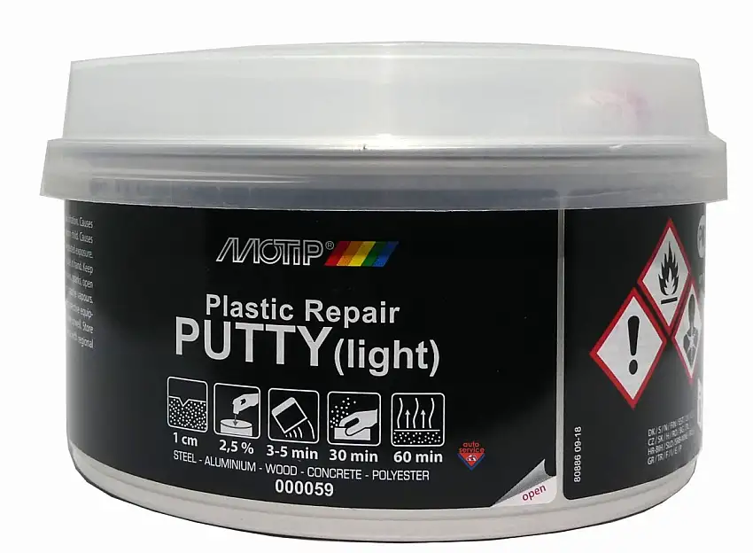 MOTIP MASTIC PLASTIQUE 2 COMPOSANTS 420 G