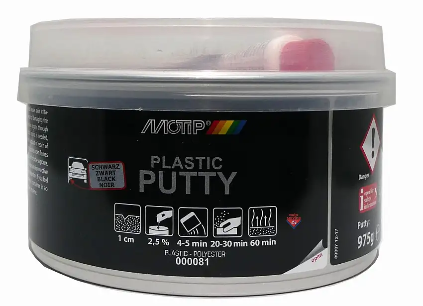 MOTIP MASTIC DE RéPARATION PLASTIQUE NOIR 1000 G