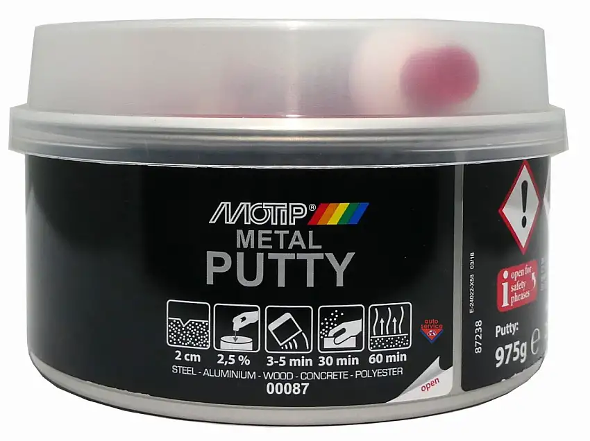 MOTIP MASTIC MéTAL 1000 GRAMMES POUR éGALISER LES IRRéGULARITéS