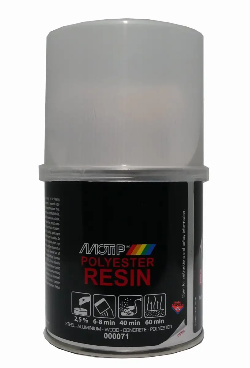 RéSINE POLYESTER MOTIP 250 GRAMMES POUR RéPARATIONS POLYVALENTES