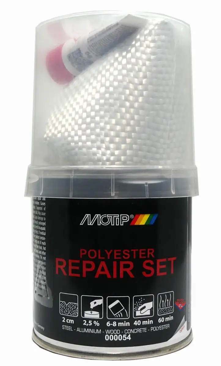 MOTIP KIT DE RéPARATION POLYESTER 250G POUR RéPARATIONS POLYVALENTES